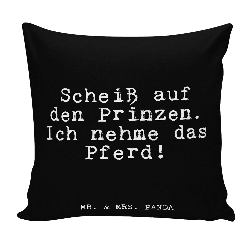Cushion Scheiß auf den Prinzen.... Pillow, 40 x 40, fluffy, soft, pad, pillow case, settee, sofa, pillows, 40x40, cushion, bedroom, couch, bed, saying, sayings, funny, wisdom, quotes, Glizzer Spell Proverbs Wisdom Quotes Funny Wisdom Words