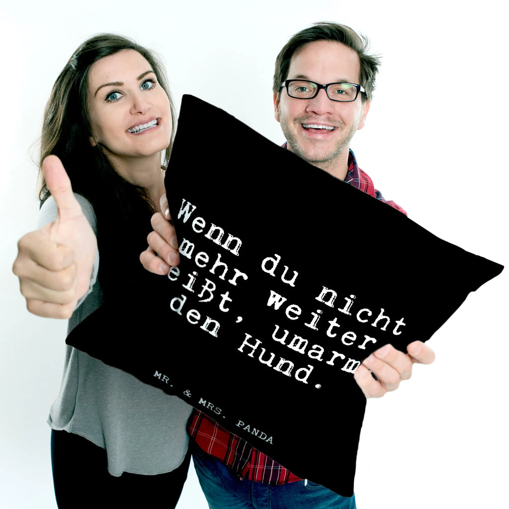 Cushion Wenn du nicht mehr... bedroom, bed, pillow case, cushion, pad, pillows, soft, couch, sofa, 40 x 40, settee, 40x40, Pillow, fluffy, saying, sayings, funny, wisdom, quotes, Glizzer Spell Proverbs Wisdom Quotes Funny Wisdom Words
