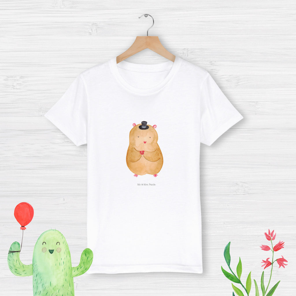 Organic Kinder T-Shirt Hamster Hut Kinder T-Shirt, Kinder T-Shirt Mädchen, Kinder T-Shirt Jungen, Tiermotive, Gute Laune, lustige Sprüche, Tiere, Hamster, Hut, Magier, Zylinder, Zwerghamster, Zauberer