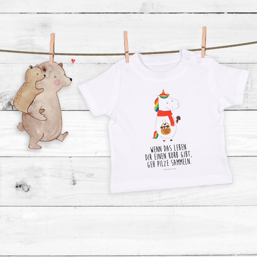 Organic Baby Shirt Einhorn Pilz Baby T-Shirt, Jungen Baby T-Shirt, Mädchen Baby T-Shirt, Shirt, Einhorn, Einhörner, Einhorn Deko, Pegasus, Unicorn, Pilze, Pilzsammler, Motivation, Spruch, Liebeskummer