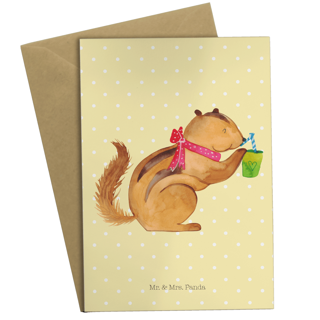 Grußkarte Eichhörnchen Smoothie Grußkarte, Klappkarte, Einladungskarte, Glückwunschkarte, Hochzeitskarte, Geburtstagskarte, Karte, Tiermotive, Gute Laune, lustige Sprüche, Tiere, Green Smoothies, Diät, Abnehmen, Streifenhörnchen, Eichhörnchen
