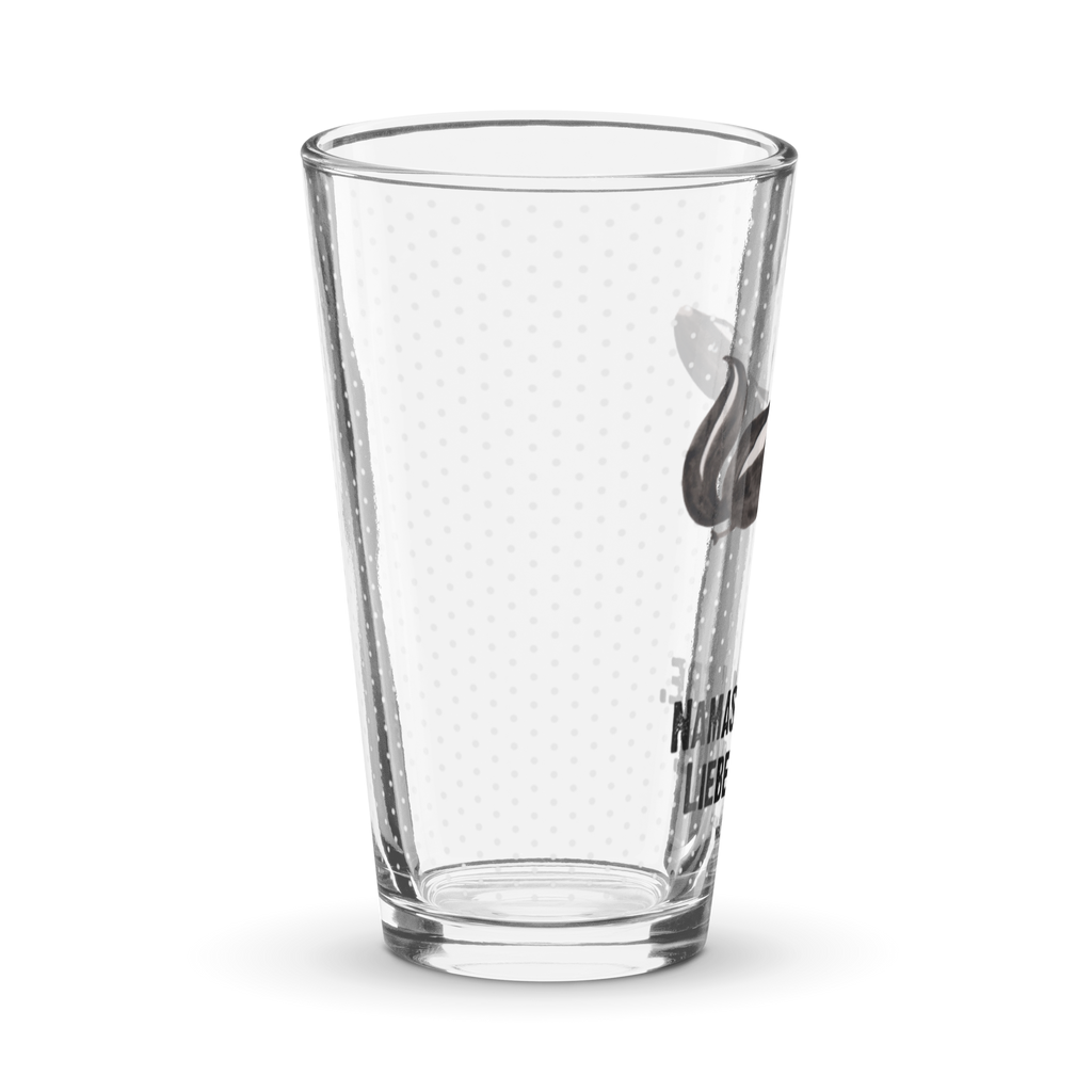 Premium Trinkglas Stinktier Yoga Trinkglas, Glas, Pint Glas, Bierglas, Cocktail Glas, Wasserglas, Stinktier, Skunk, Wildtier, Raubtier, Stinker, Stinki, Yoga, Namaste, Lebe, Liebe, Lache