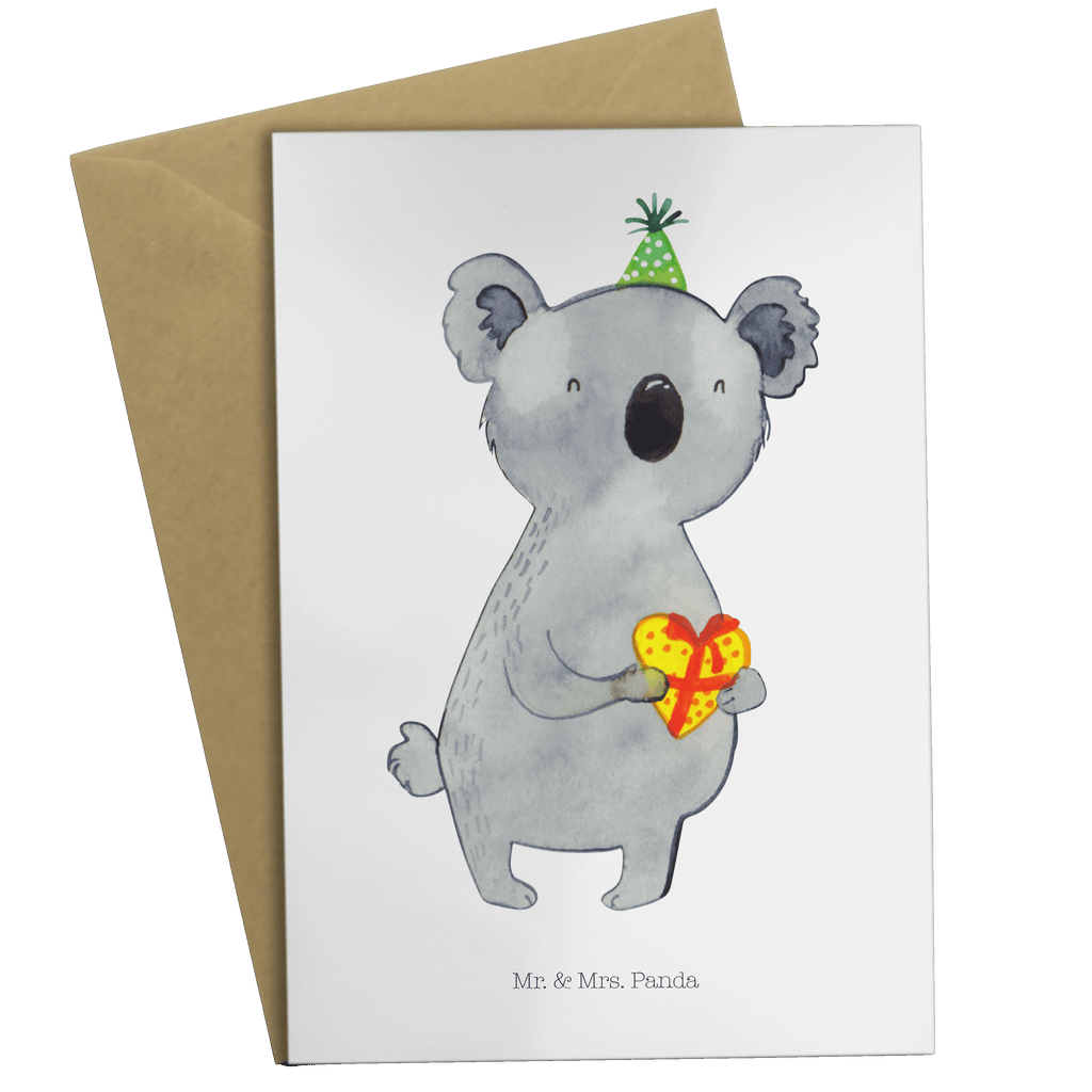 Grußkarte Koala Geschenk Grußkarte, Klappkarte, Einladungskarte, Glückwunschkarte, Hochzeitskarte, Geburtstagskarte, Karte, Koala, Koalabär, Geschenk, Geburtstag, Party