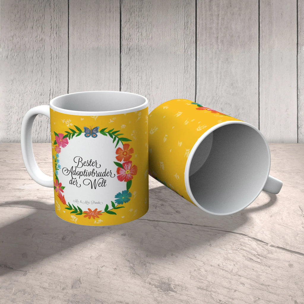 Tasse Design Frame Happy Girls Adoptivbruder Teetasse, Tasse mit Zitaten, Geschenktasse, Keramiktasse, Tasse mit Motiven, Bürotasse, Kaffeetasse, Tasse, Porzellantasse, Geschenk