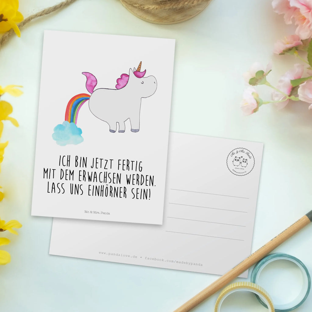 Postcard unicorn fart Grußkarte, Ansichtskarten, Karte, Einladung Geburtstag, Dankeskarte, Ansichtskarte, Einladungskarte, Postkarte, Einladungskarten Geburtstag, Einladung, Geburtstagskarte, Geschenkkarte, Einhorn, Einhörner, Einhorn Deko, Unicorn, Freundin, Erwachsenwerden, Einhornpower, Spaß, lustig, Regenbogen, Glitzer, Pups