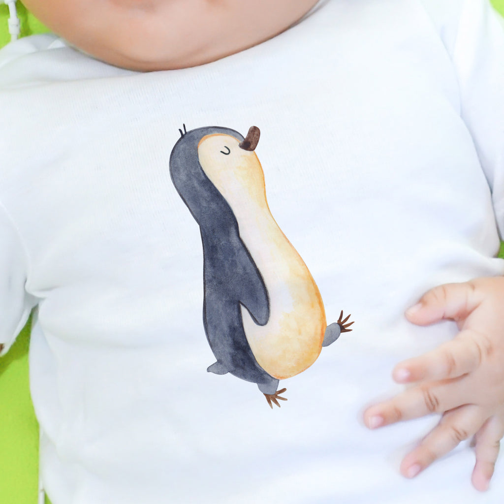 Organic Baby Shirt Pinguin marschieren Baby T-Shirt, Jungen Baby T-Shirt, Mädchen Baby T-Shirt, Shirt, Pinguin, Pinguine, Frühaufsteher, Langschläfer, Bruder, Schwester, Familie