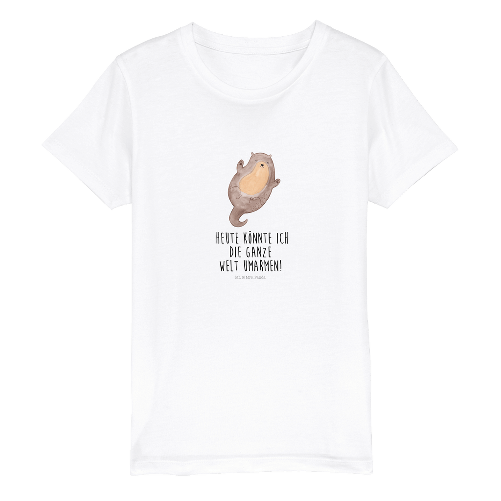 Organic Kinder T-Shirt Otter Umarmen Kinder T-Shirt, Kinder T-Shirt Mädchen, Kinder T-Shirt Jungen, Otter, Fischotter, Seeotter, Otter Seeotter See Otter