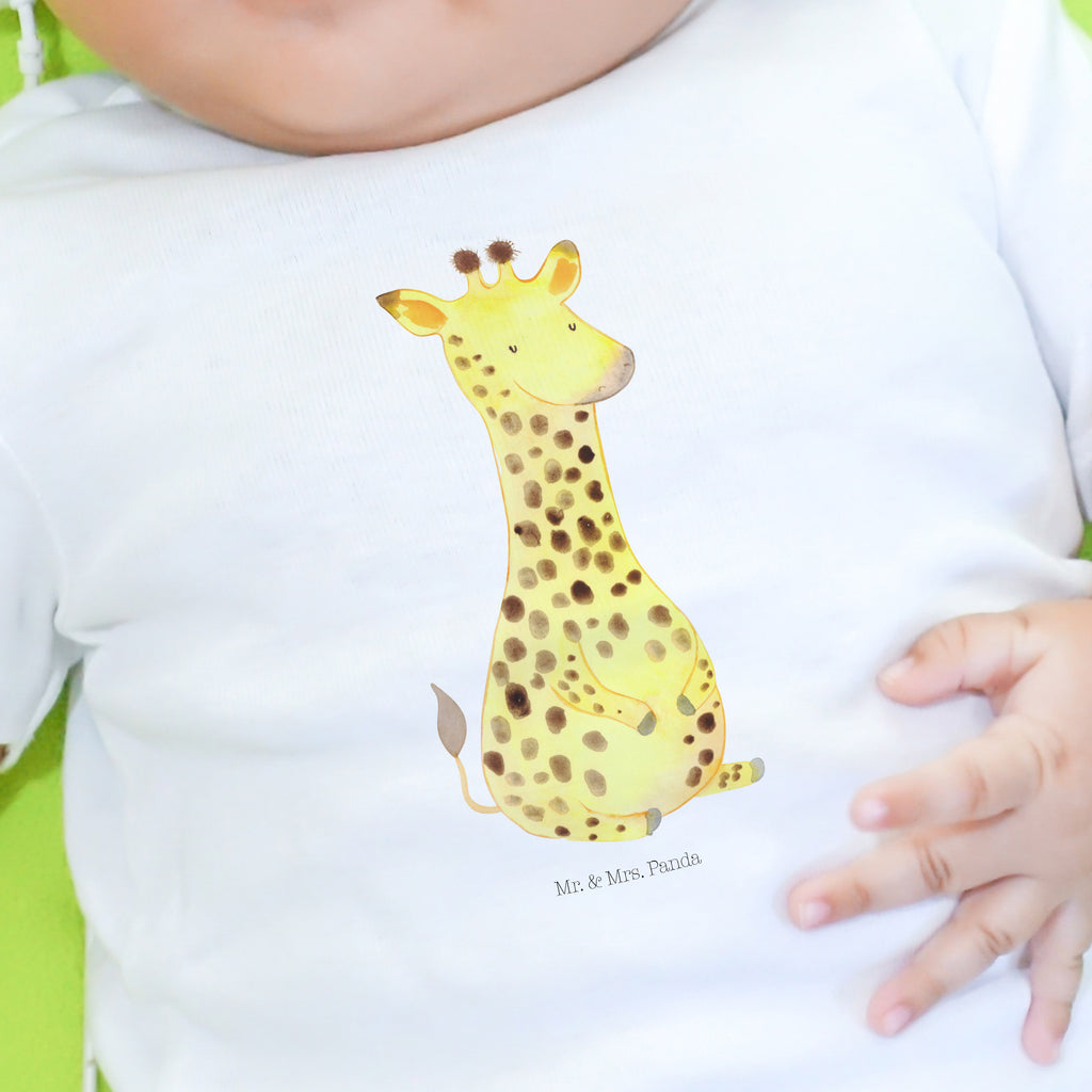 Organic Baby Shirt Giraffe Zufrieden Baby T-Shirt, Jungen Baby T-Shirt, Mädchen Baby T-Shirt, Shirt, Afrika, Wildtiere, Giraffe, Zufrieden, Glück, Abenteuer