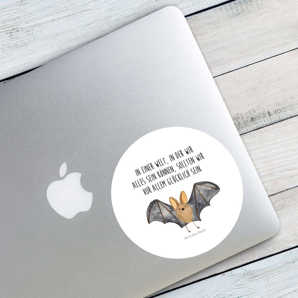 Rund Aufkleber Fledermaus Flügel Sticker, Aufkleber, Etikett, Tiermotive, Gute Laune, lustige Sprüche, Tiere