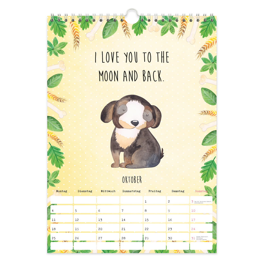 A4 Wandkalender 2024 Hund Collection Kalender, Jahreskalender, Terminplaner, Kalender mit Feiertagen, Küchenkalender, Hund, Hundemotiv, Haustier, Hunderasse, Tierliebhaber, Hundebesitzer, Sprüche