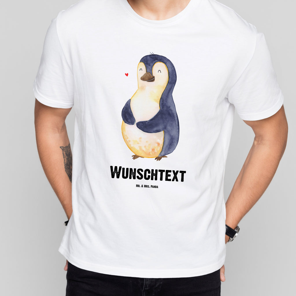 Personalisiertes T-Shirt Pinguin Diät T-Shirt Personalisiert, T-Shirt mit Namen, T-Shirt mit Aufruck, Männer, Frauen, Pinguin, Pinguine, Diät, Abnehmen, Abspecken, Gewicht, Motivation, Selbstliebe, Körperliebe, Selbstrespekt