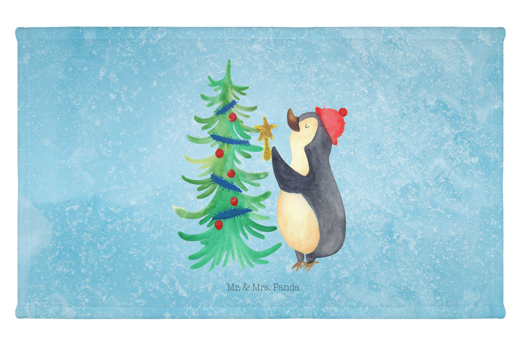 Handtuch Pinguin Weihnachtsbaum Gästetuch, Reisehandtuch, Sport Handtuch, Frottier, Kinder Handtuch, Winter, Weihnachten, Weihnachtsdeko, Nikolaus, Advent, Heiligabend, Wintermotiv, Pinguin