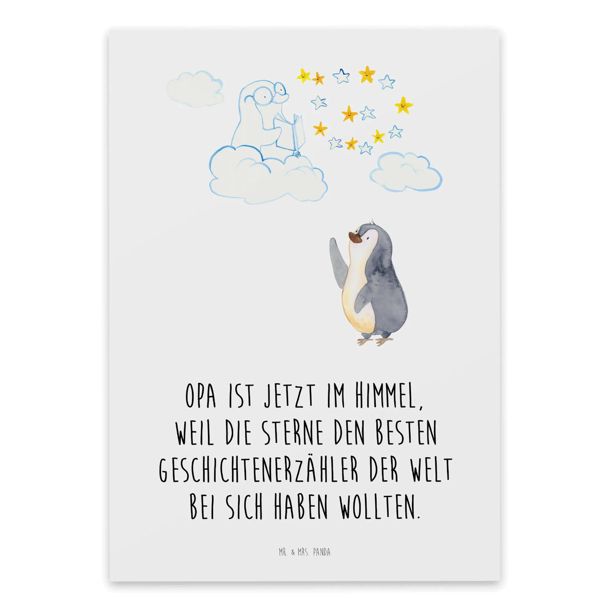 Karta kondolencyjna Pingwin dziadek Śmierć, Zmarły, Żal, Pogrzeb, Kondolencje, Współczucie, Cytaty żałobne, Cytaty kondolencyjne, Utrata