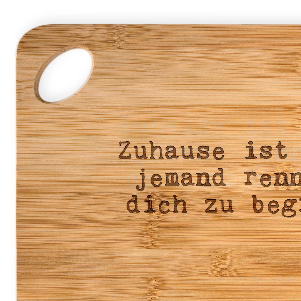Bambus - deska do krojenia Zuhause ist da, wo... Przysłowie, przysłowia, zabawne przysłowia, mądrości, cytaty, prezenty z przysłowiami