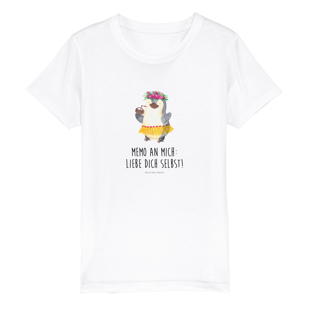 Organic Kinder T-Shirt Pinguin Kokosnuss Kinder T-Shirt, Kinder T-Shirt Mädchen, Kinder T-Shirt Jungen, Pinguin, Aloha, Hawaii, Urlaub, Kokosnuss, Pinguine
