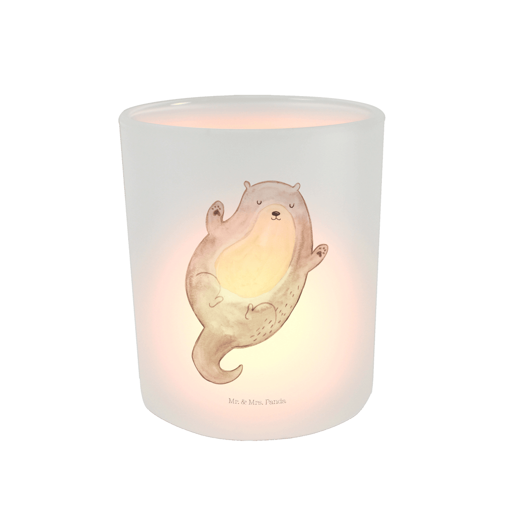 Windlicht Otter Umarmen Windlicht Glas, Teelichtglas, Teelichthalter, Teelichter, Kerzenglas, Windlicht Kerze, Kerzenlicht, Otter, Fischotter, Seeotter, Otter Seeotter See Otter