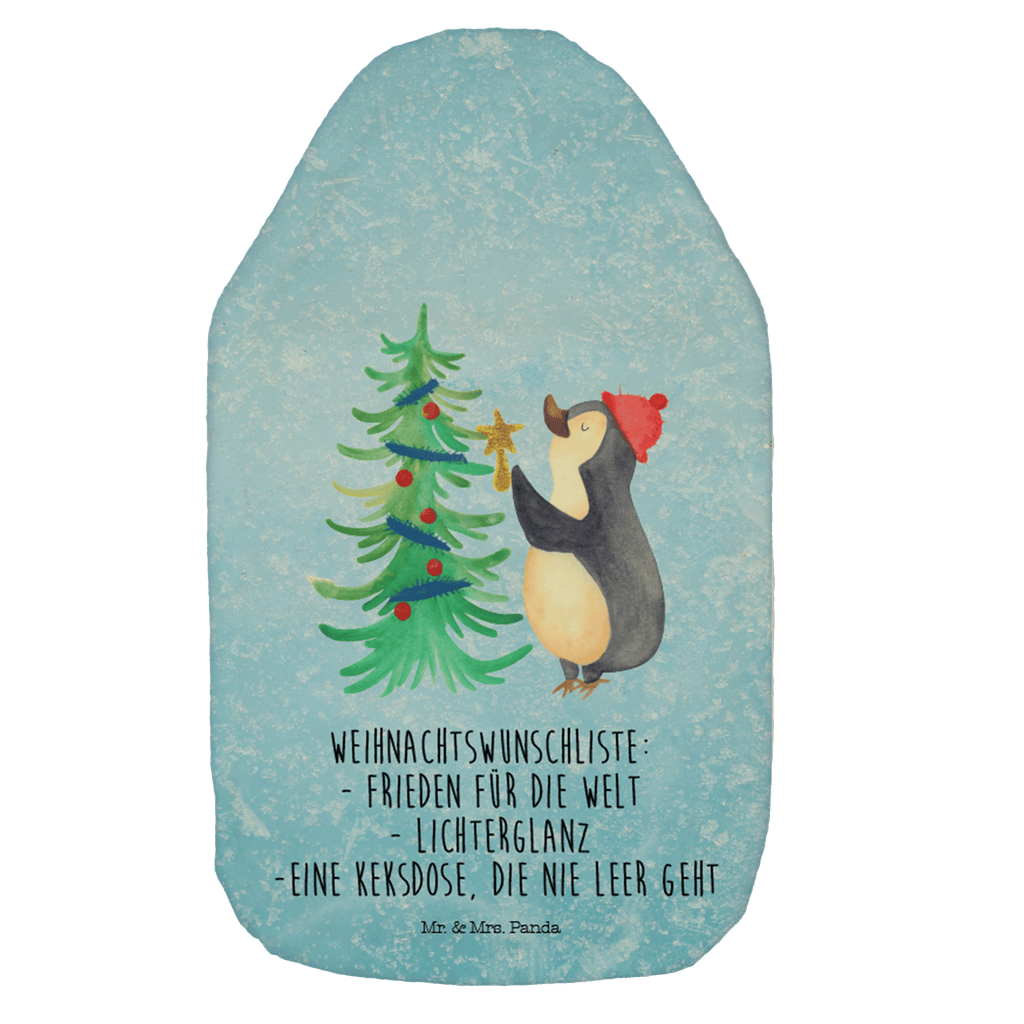 Wärmflasche Pinguin Weihnachtsbaum Wärmekissen, Kinderwärmflasche, Körnerkissen, Wärmflaschenbezug, Wärmflasche mit Bezug, Winter, Weihnachten, Weihnachtsdeko, Nikolaus, Advent, Heiligabend, Wintermotiv, Pinguin