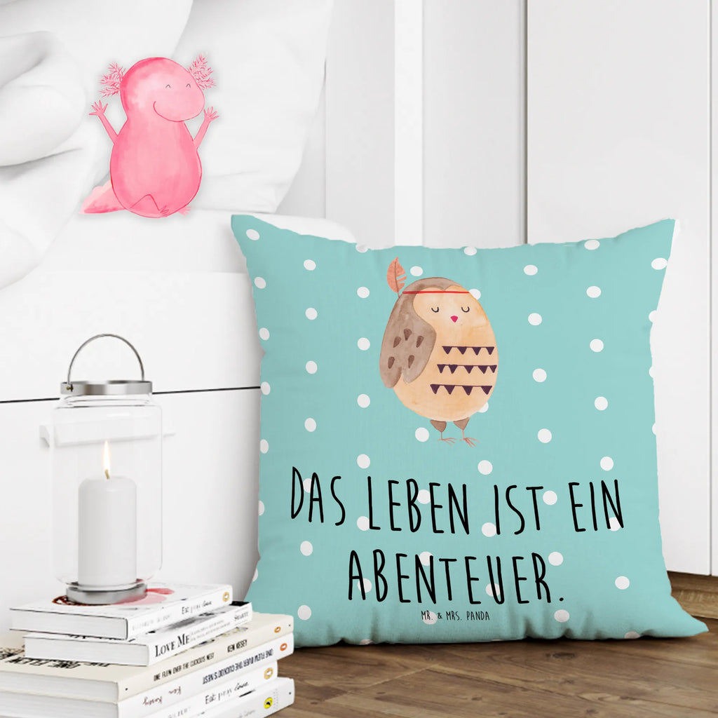 40x40 poduszka sowa Ozdoba z piór Sowa