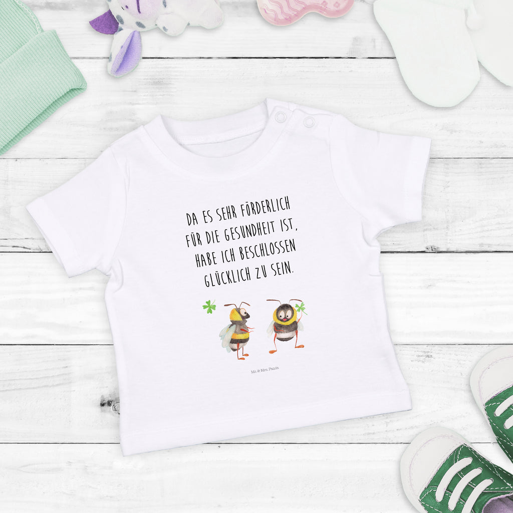 Organic Baby Shirt Hummeln Kleeblatt Baby T-Shirt, Jungen Baby T-Shirt, Mädchen Baby T-Shirt, Shirt, Tiermotive, Gute Laune, lustige Sprüche, Tiere, Hummel, Biene, Spruch positiv, Biene Deko, Spruch schön, glücklich sein, glücklich werden, Spruch fröhlich