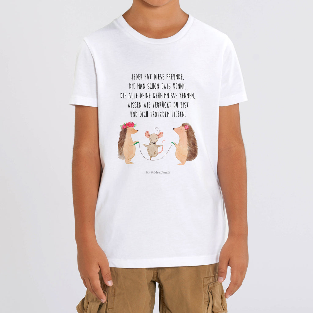 Organic Kinder T-Shirt Igel Seilhüpfen Kinder T-Shirt, Kinder T-Shirt Mädchen, Kinder T-Shirt Jungen, Tiermotive, Gute Laune, lustige Sprüche, Tiere, Igel, Maus, Seilspringen, Seilhüpfen, Kinder, Kindergarten