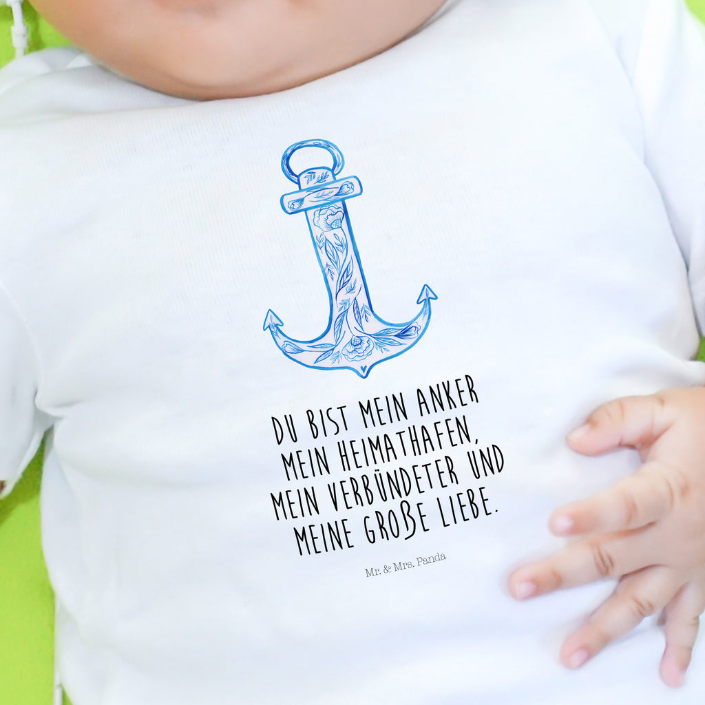 Organic Baby Shirt Anker Blau Baby T-Shirt, Jungen Baby T-Shirt, Mädchen Baby T-Shirt, Shirt, Tiermotive, Gute Laune, lustige Sprüche, Tiere