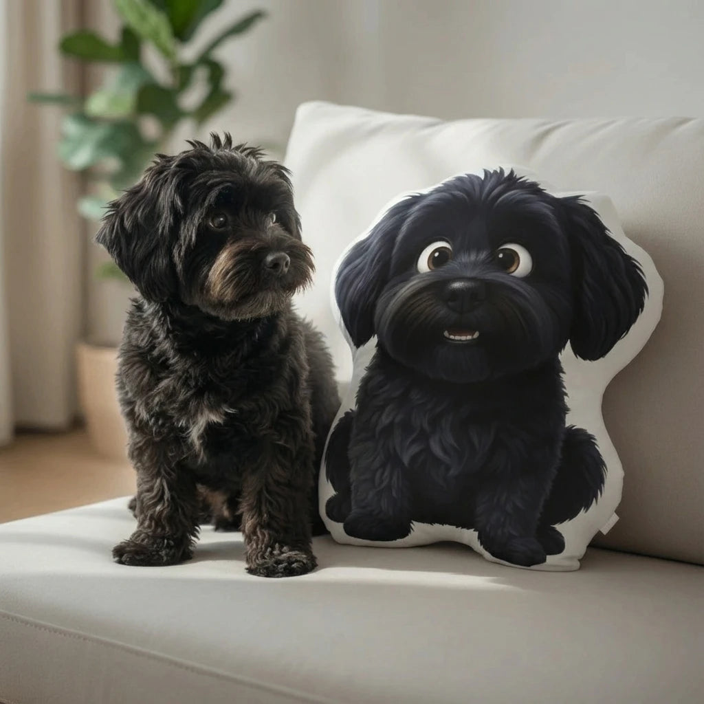 Personalisiertes Formkissen Haustier Design