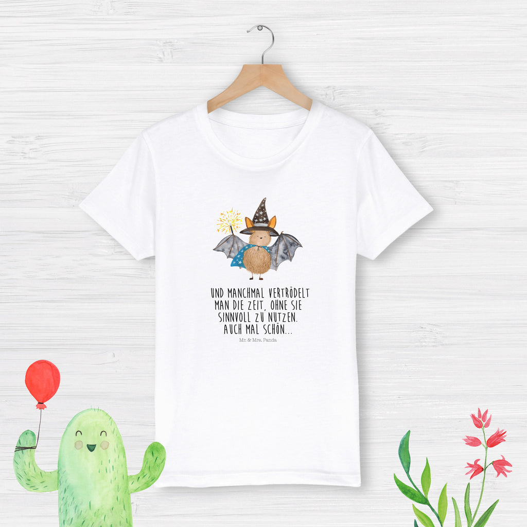 Organic Kinder T-Shirt Fledermaus Zauberer Kinder T-Shirt, Kinder T-Shirt Mädchen, Kinder T-Shirt Jungen, Tiermotive, Gute Laune, lustige Sprüche, Tiere, Fledermaus, Fledermäuse, Zauberer, Magier, Frauen, reinsteigern