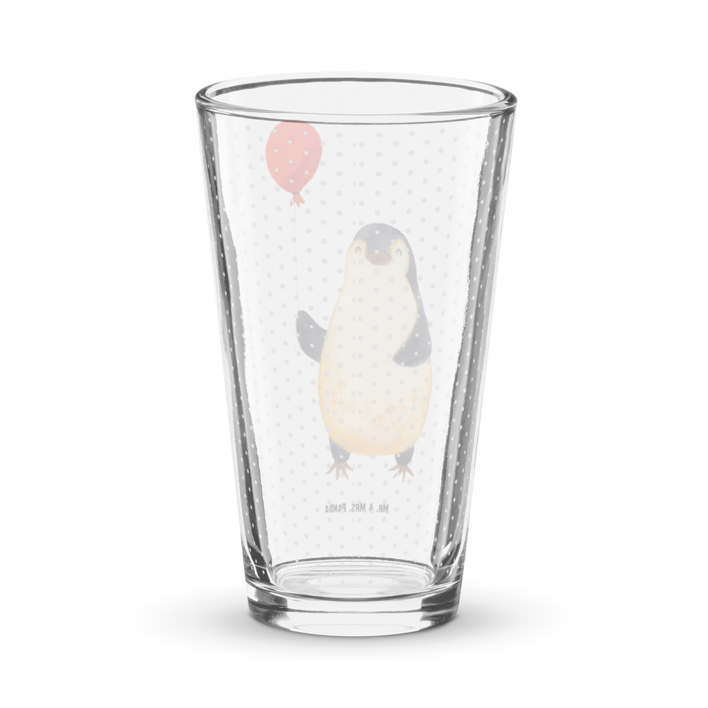 Premium Trinkglas Pinguin Luftballon Trinkglas, Glas, Pint Glas, Bierglas, Cocktail Glas, Wasserglas, Pinguin, Pinguine, Luftballon, Tagträume, Lebenslust, Geschenk Freundin, Geschenkidee, beste Freundin, Motivation, Neustart, neues Leben, Liebe, Glück