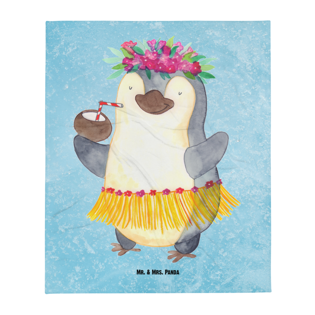 Kuscheldecke Pinguin Kokosnuss Decke, Wohndecke, Tagesdecke, Wolldecke, Sofadecke, Pinguin, Aloha, Hawaii, Urlaub, Kokosnuss, Pinguine