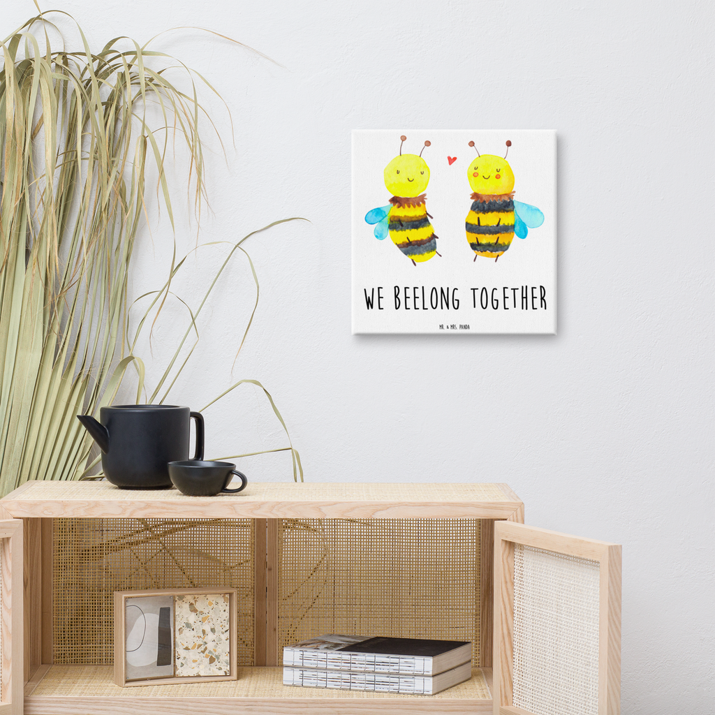 Leinwand Bild Biene Verliebt Leinwand, Bild, Kunstdruck, Wanddeko, Dekoration, Biene, Wespe, Hummel