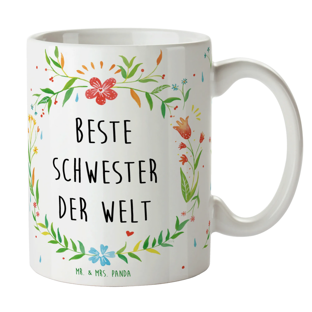 Mug Schwester latte mug, gift mug, mug with quotes, mug, office mug, tea mug, mug with designs, custom mug, coffee mug, personalized mug, porcelain mug, ceramic mug, novelty mug, flower love sea of flowers flower meadow