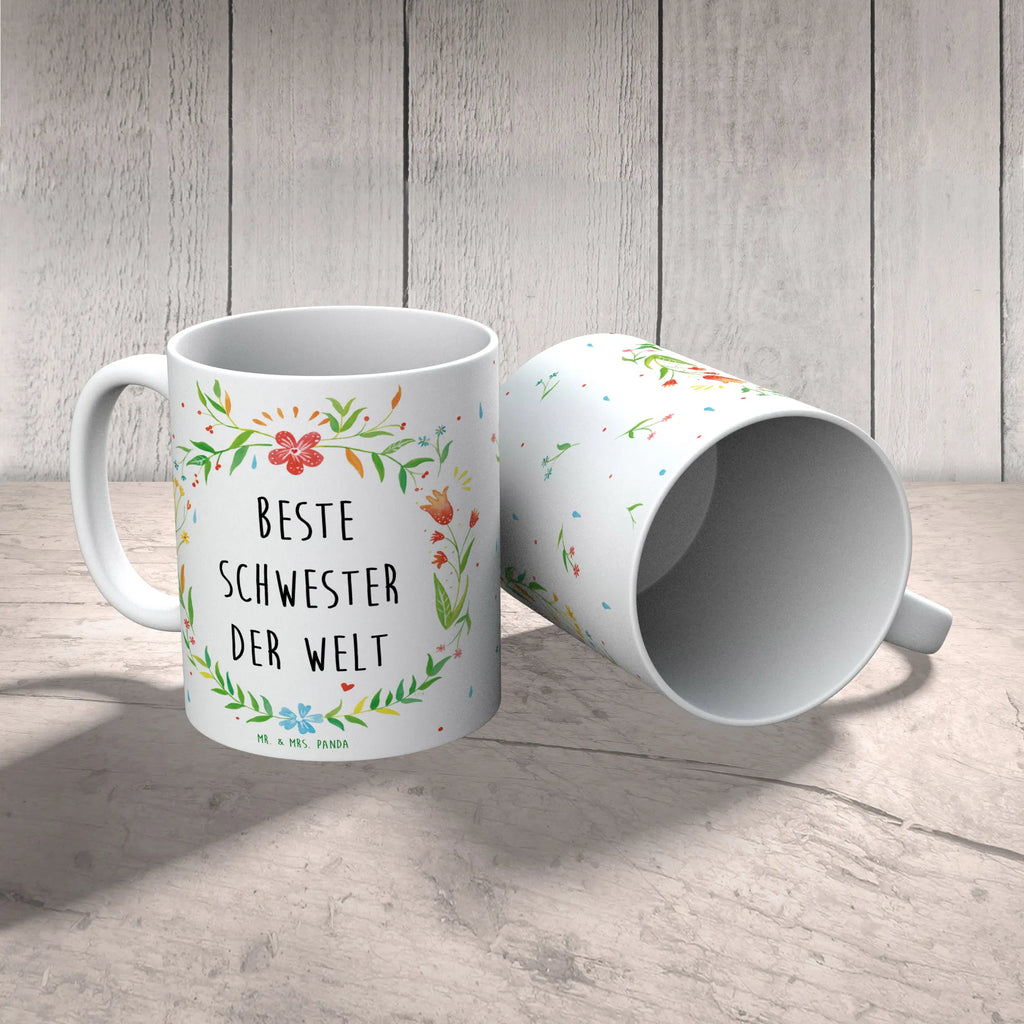 Mug Schwester latte mug, gift mug, mug with quotes, mug, office mug, tea mug, mug with designs, custom mug, coffee mug, personalized mug, porcelain mug, ceramic mug, novelty mug, flower love sea of flowers flower meadow