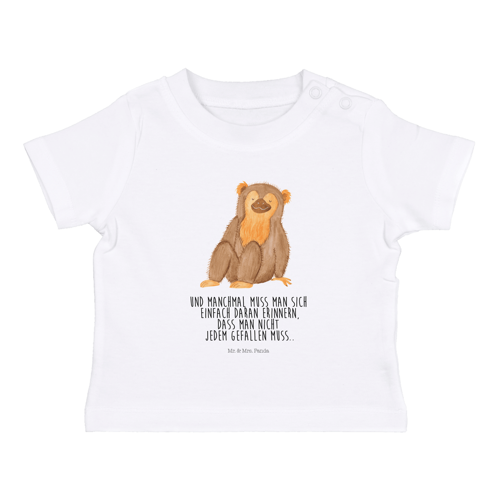 Organic Baby Shirt Affe Baby T-Shirt, Jungen Baby T-Shirt, Mädchen Baby T-Shirt, Shirt, Afrika, Wildtiere, Affe, Äffchen, Affen, Selbstliebe, Respekt, Motivation, Selbstachtung, Liebe, Selbstbewusstsein, Selfcare