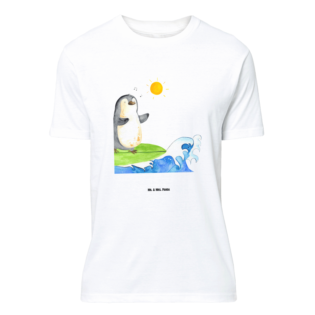 T-Shirt Standard Pinguin Surfer T-Shirt, Shirt, Tshirt, Lustiges T-Shirt, T-Shirt mit Spruch, Party, Junggesellenabschied, Jubiläum, Geburstag, Herrn, Damen, Männer, Frauen, Schlafshirt, Nachthemd, Sprüche, Pinguin, Pinguine, surfen, Surfer, Hawaii, Urlaub, Wellen, Wellen reiten, Portugal