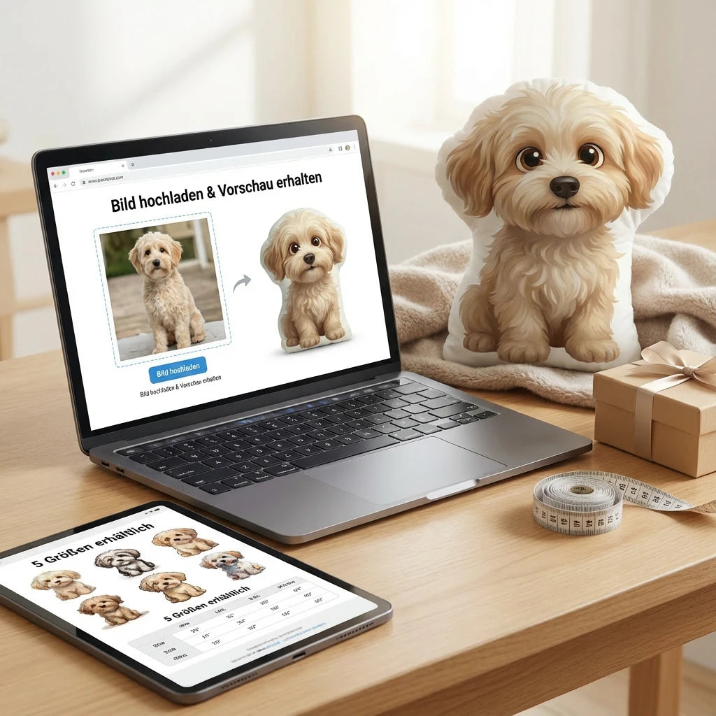 Personalisiertes Formkissen Haustier Design