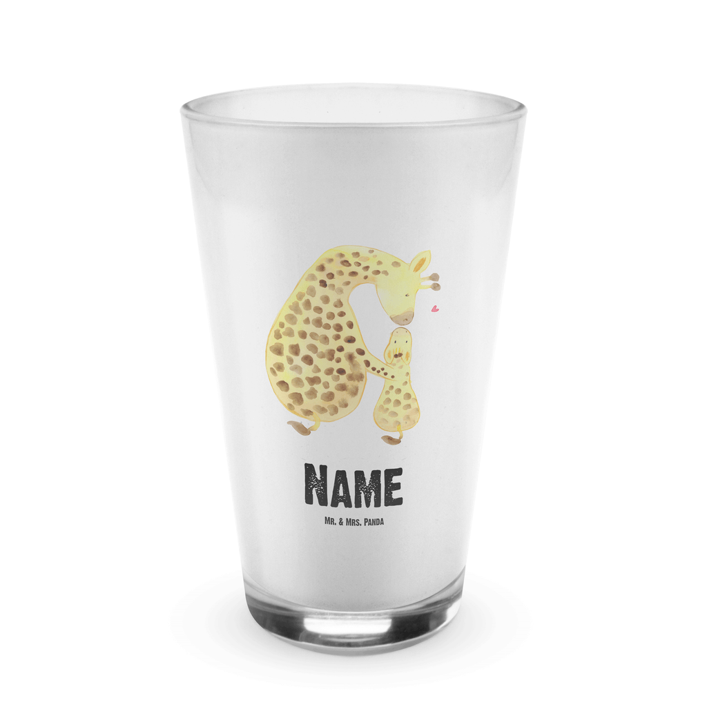 Personalisiertes Glas Giraffe mit Kind Bedrucktes Glas, Glas mit Namen, Namensglas, Glas personalisiert, Name, Bedrucken, Afrika, Wildtiere, Giraffe, Kind, Mutter, Mama, Tochter, Sohn, Lieblingsmensch