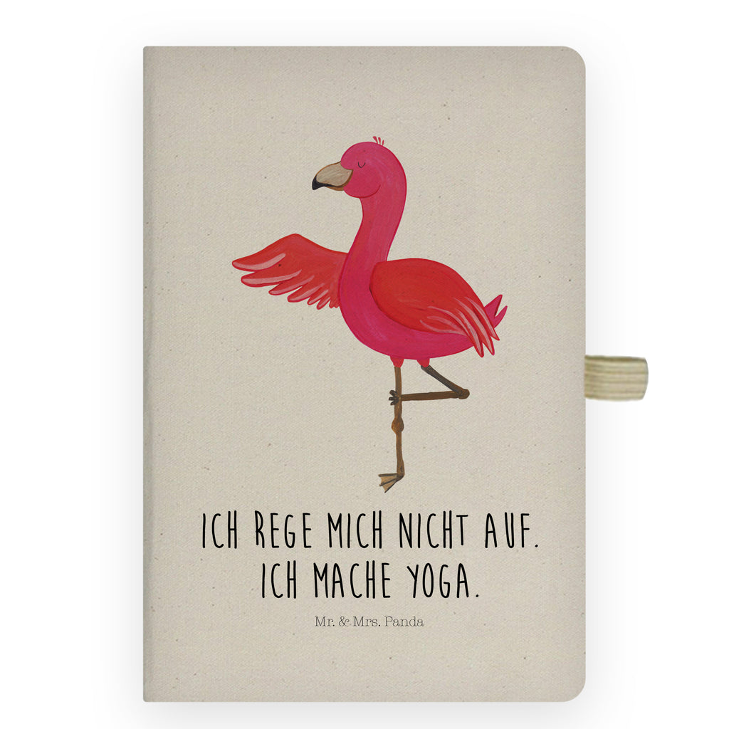 Baumwoll Notizbuch Flamingo Yoga Notizen, Eintragebuch, Tagebuch, Notizblock, Adressbuch, Journal, Kladde, Skizzenbuch, Notizheft, Schreibbuch, Schreibheft, Flamingo, Vogel, Yoga, Namaste, Achtsamkeit, Yoga-Übung, Entspannung, Ärger, Aufregen, Tiefenentspannung