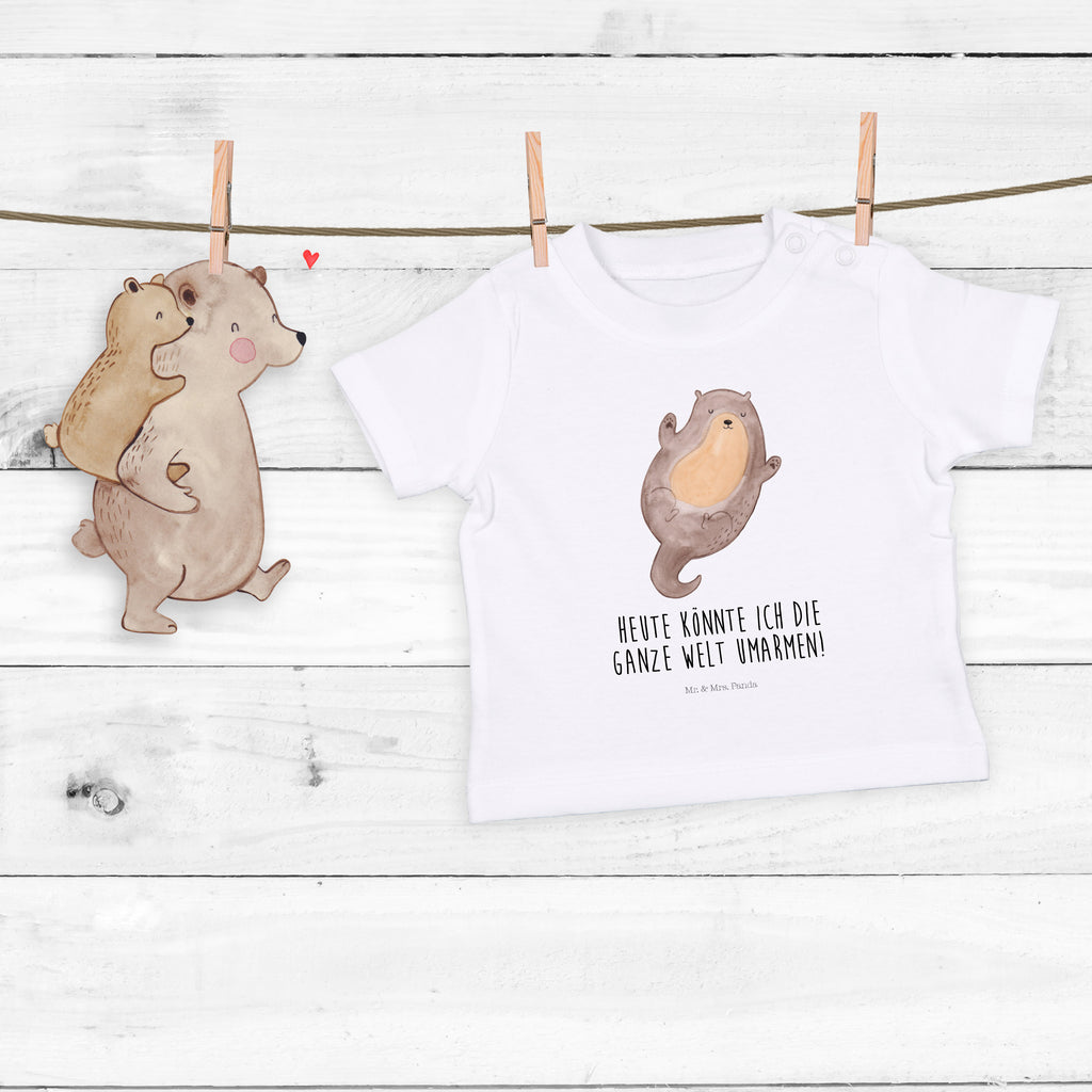 Organic Baby Shirt Otter Umarmen Baby T-Shirt, Jungen Baby T-Shirt, Mädchen Baby T-Shirt, Shirt, Otter, Fischotter, Seeotter, Otter Seeotter See Otter