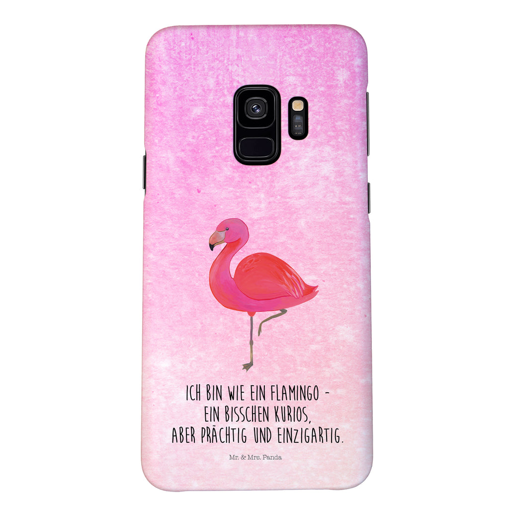 Handyhülle Flamingo Classic Samsung Galaxy S9, Handyhülle, Smartphone Hülle, Handy Case, Handycover, Hülle, Flamingo, Einzigartig, Selbstliebe, Stolz, ich, für mich, Spruch, Freundin, Freundinnen, Außenseiter, Sohn, Tochter, Geschwister