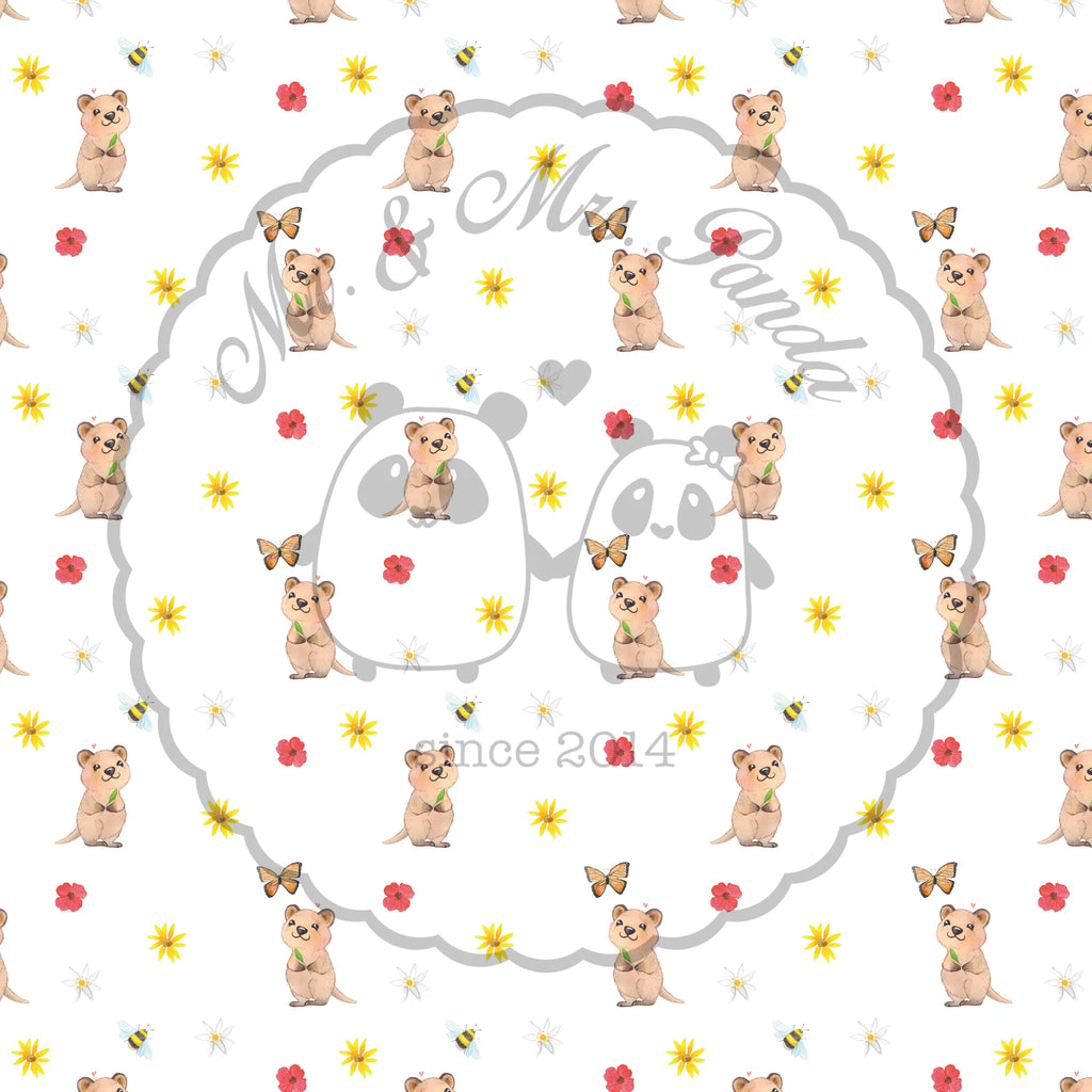 Cushion Quokka Happy 40x40, pillow case, soft, settee, bed, bedroom, fluffy, pad, cushion, couch, pillows, sofa, 40 x 40, Pillow, small animals, cute, funny, cute animal motives, hand drawn, small world, funny sayings, good mood, happy, gifts, gift ideas, special gifts, animal lover, card