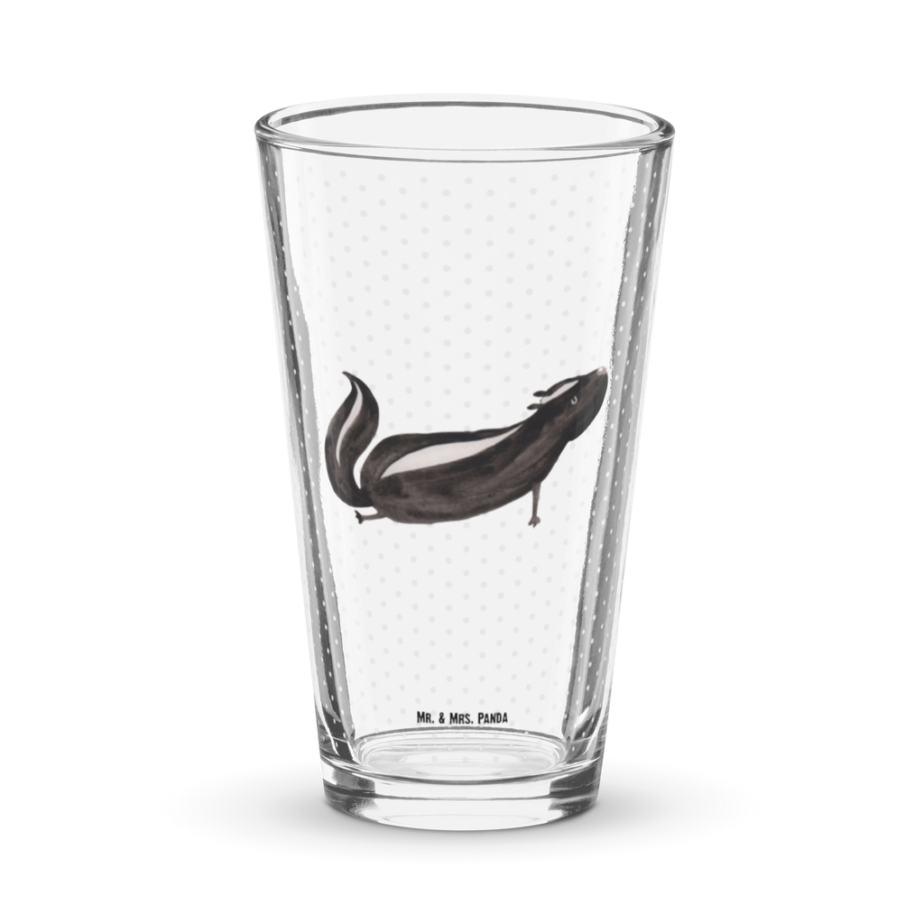 Premium Trinkglas Stinktier Yoga Trinkglas, Glas, Pint Glas, Bierglas, Cocktail Glas, Wasserglas, Stinktier, Skunk, Wildtier, Raubtier, Stinker, Stinki, Yoga, Namaste, Lebe, Liebe, Lache