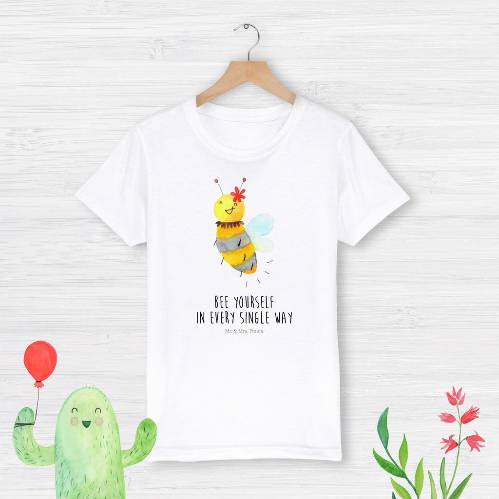 Organic Kinder T-Shirt Biene Blume Kinder T-Shirt, Kinder T-Shirt Mädchen, Kinder T-Shirt Jungen, Biene, Wespe, Hummel