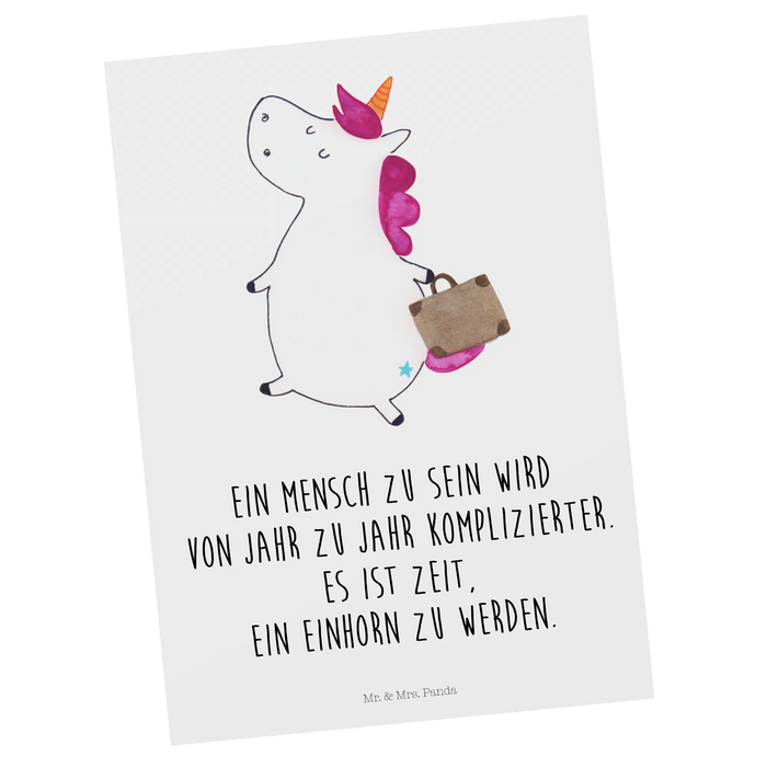 Postcard unicorn Suitcase