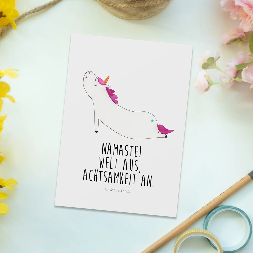 Postkarte Einhorn Yoga kunstkarte, Postkarten, Ansichtskarten, Motivkarte, Postkarte, Ansichtskarte, Kunstkarten, Designkarte, einzelkarte, Fotokarte, bildkarte, Grußkarte, spruchkarte, Unicorn, Einhorn, Einhörner, Einhorn Deko, Yogamatte, Witzig, Sport, Entspannung, Yoga, Joga, Süß, Namaste, Achtsamkeit, Lustig