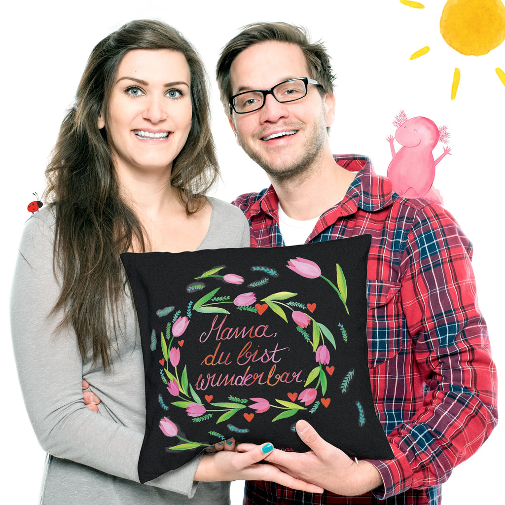 40x40 poduszka Mama Tulipany Dekoracje kwiatowe, dekoracje wiosenne, dekoracje letnie, dekoracja, pozytywna wiadomość, miłośnik natury, na zewnątrz, natura, przygoda