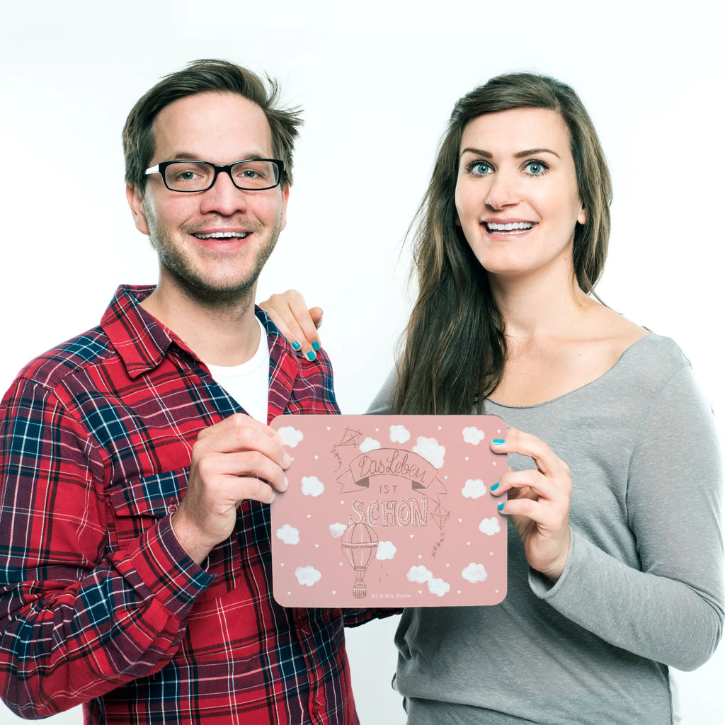 Mouse mat hot air balloon Life mousepad, Study, Gift, PC, Mouse Pad, Mouse, Pad, Student, Work, Office, Motif, fun, saying, Print, Nature, joy of life, love, Life, Hot-air balloon, experience, Inspiration, Quote, Saying life, be happy, Decoration house, Life is beautiful