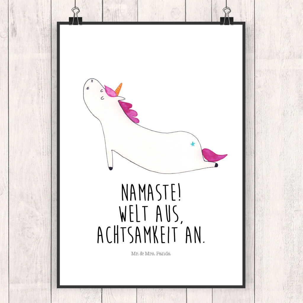 Poster unicorn yoga drucke, Deko Bild, Plakat, Wandposter, wanddruck, Bild für Wand, kunstdruck poster, Wandbild, wanddeko, Bild, Kunstdruck, kunst für die wand, Poster, kunstposter, grafikposter, Wanddeko Bild, Wandschmuck, wandkunst, Designposter, Mr. & Mrs. Panda Poster, Wanddekoration, Posterdruck, Einhorn Deko, Einhörner, Einhorn, Unicorn, Lustig, Achtsamkeit, Sport, Yogamatte, Namaste, Entspannung, Joga, Süß, Witzig, Yoga