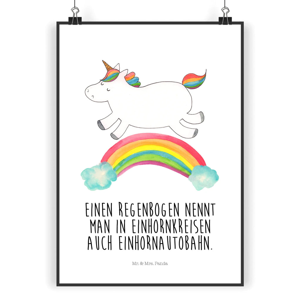 Poster Einhorn Regenbogen Wandposter, Kunstdruck, Posterdruck, wanddeko, Deko Bild, drucke, Poster, grafikposter, kunstdruck poster, Designposter, Wandschmuck, kunstposter, Wanddekoration, Bild für Wand, Bild, Plakat, kunst für die wand, Wandbild, wanddruck, Wanddeko Bild, Mr. & Mrs. Panda Poster, wandkunst, Einhorn Deko, Einhörner, Unicorn, Einhorn, Glitzer, Einhornpower, Erwachsenwerden, Regenbogen, Einhornautobahn