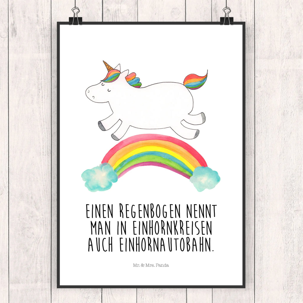Poster Einhorn Regenbogen Wandposter, Kunstdruck, Posterdruck, wanddeko, Deko Bild, drucke, Poster, grafikposter, kunstdruck poster, Designposter, Wandschmuck, kunstposter, Wanddekoration, Bild für Wand, Bild, Plakat, kunst für die wand, Wandbild, wanddruck, Wanddeko Bild, Mr. & Mrs. Panda Poster, wandkunst, Einhorn Deko, Einhörner, Unicorn, Einhorn, Glitzer, Einhornpower, Erwachsenwerden, Regenbogen, Einhornautobahn