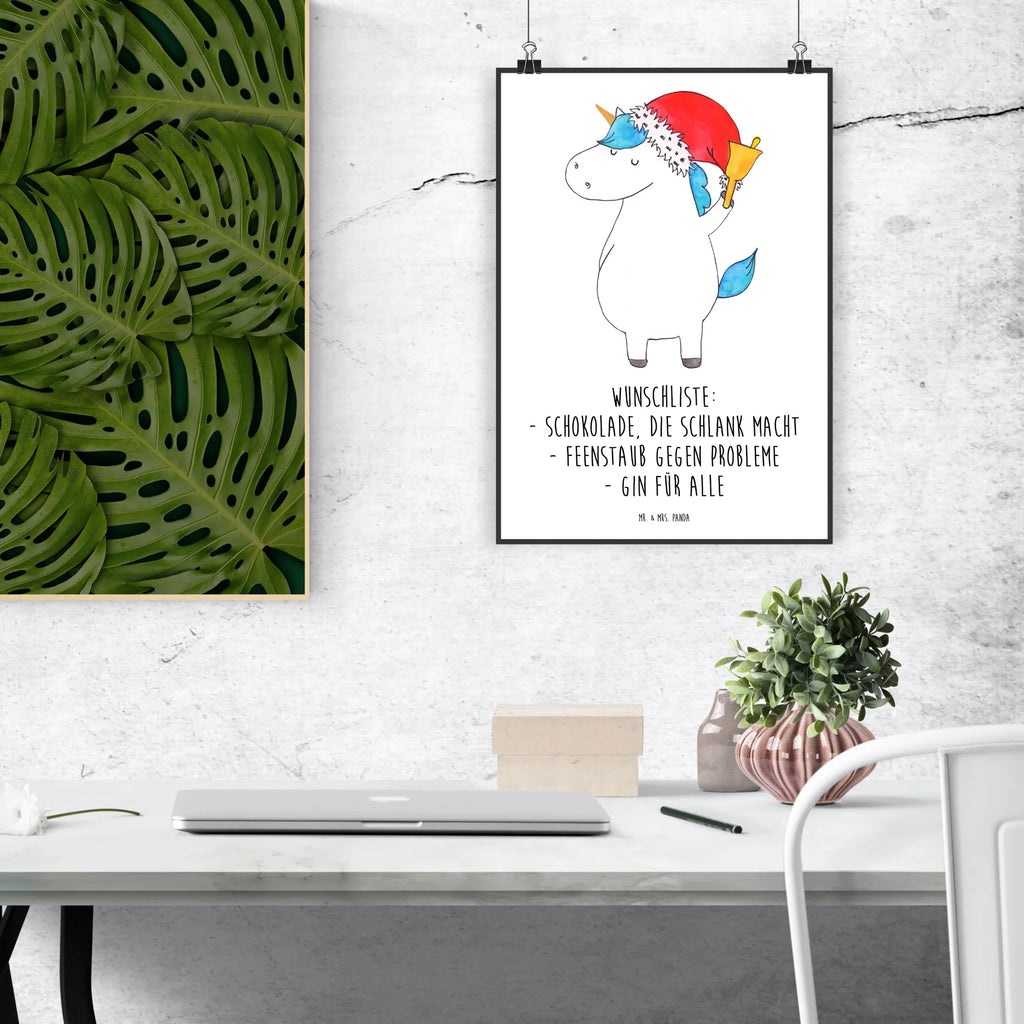 Plakat Jednorożec Mikołaj Plakat, Wanddekoration, kunst für die wand, Bild, kunstposter, Wanddeko Bild, Deko Bild, Kunstdruck, kunstdruck poster, Wandschmuck, Wandposter, grafikposter, Mr. & Mrs. Panda Poster, wandkunst, Wandbild, Poster, wanddruck, drucke, Posterdruck, Designposter, wanddeko, Bild für Wand, Einhorn Deko, Einhörner, Einhorn, Unicorn, Schoki, Schokolade, Feenstaub, Wunschzettel, Wunschliste, Weihnachtsmann, Nikolaus, Weihnachten, Gin
